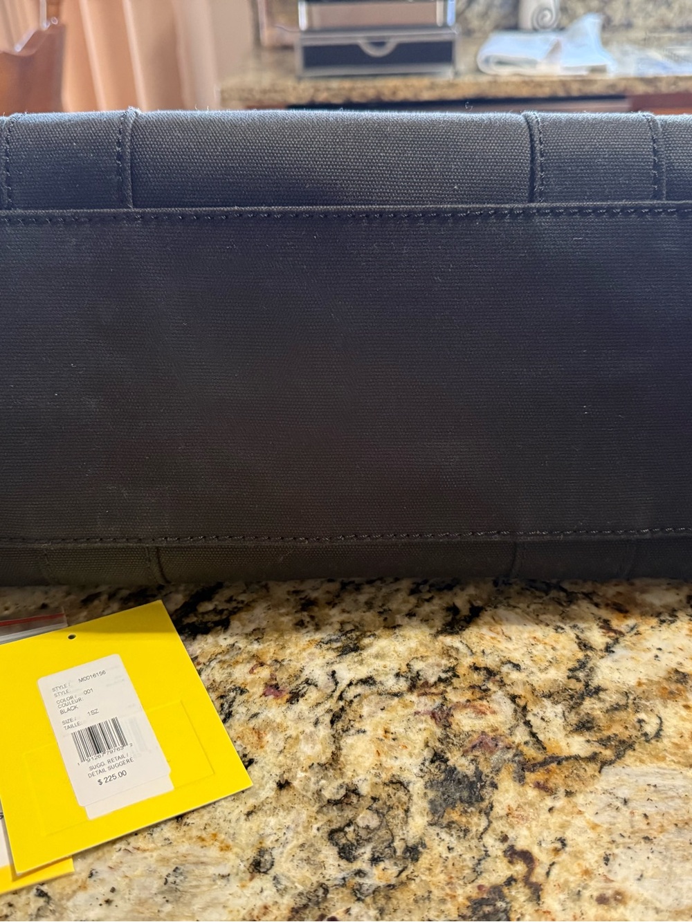 Marc Jacobs Black Canvas Tote with White Logo - Picture 10 of 11